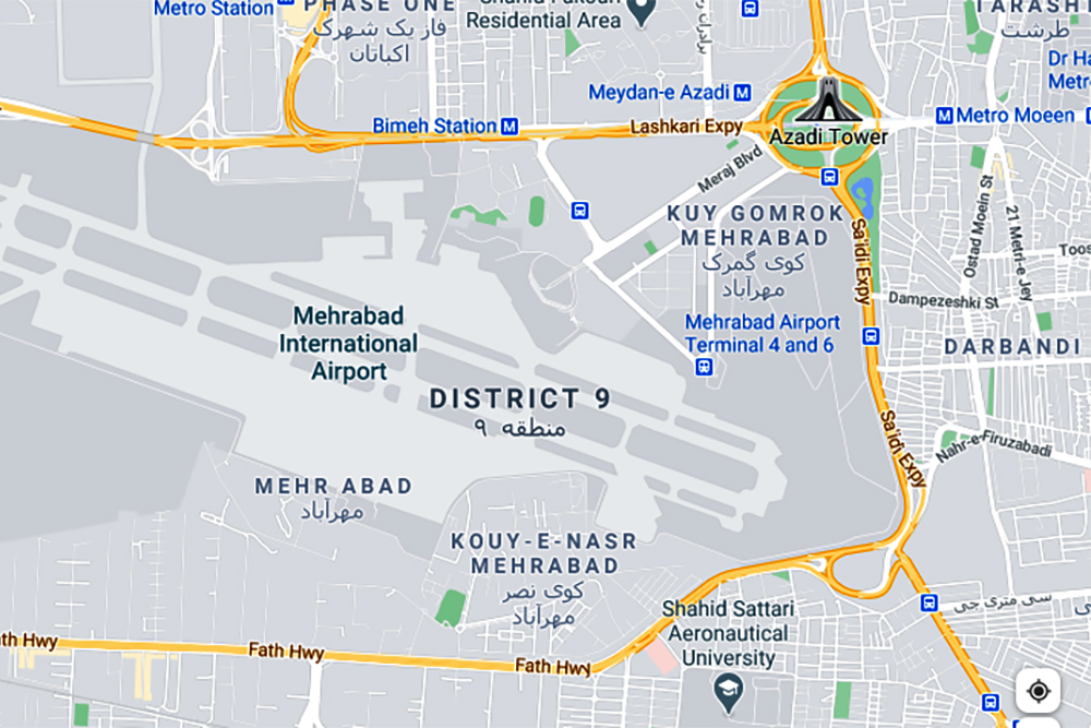 اختلال در GPS شهر تهران